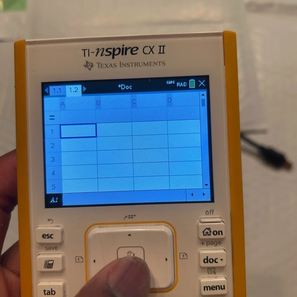 Texas Instruments TI Nspire CX II Graphing Calculator with charger And Cover
